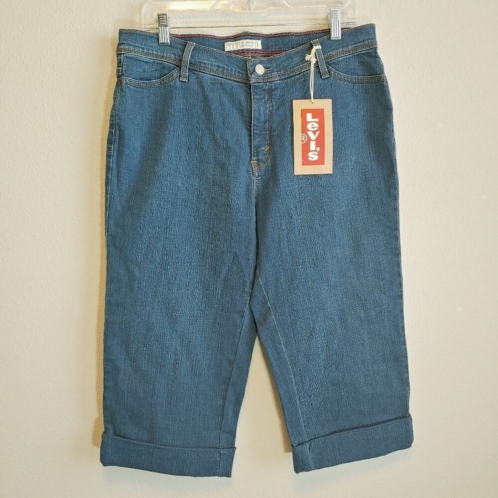 Levi's 548 Women's Perfectly Slimming Capris Cropped Jeans Sz 14